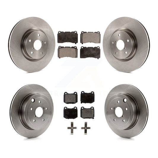 Disc Brake Rotors And Ceramic Pads Front Rear Kit For Subaru Impreza WRX STI