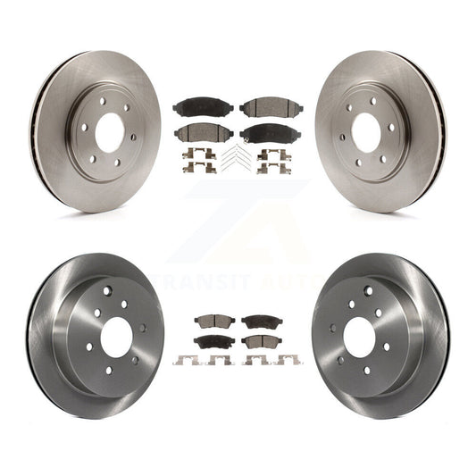 Brake Rotor & Ceramic Pad Front Rear Kit For Nissan Frontier Suzuki Equator 2.5L