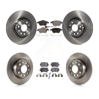 Brake Rotor And Ceramic Pad Front Rear Kit For Volkswagen GTI Passat Eos Audi A3