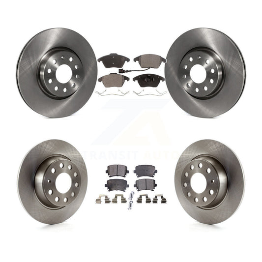 Brake Rotor And Ceramic Pad Front Rear Kit For Volkswagen GTI Passat Eos Audi A3