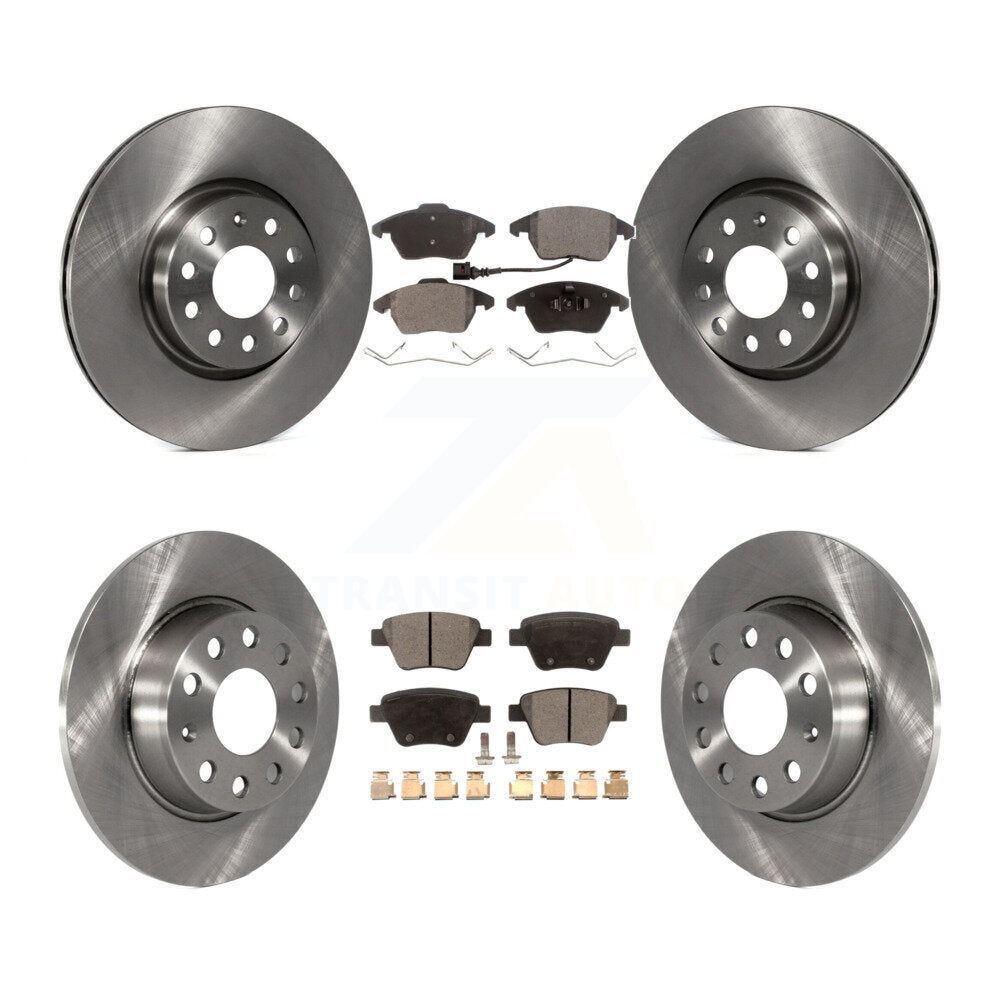 Disc Brake Rotors And Ceramic Pads Front Rear Kit For Volkswagen Beetle GTI
