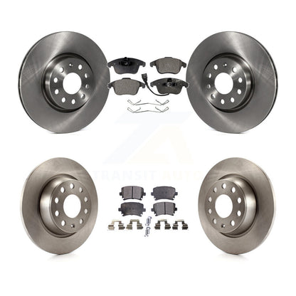 Brake Rotor And Ceramic Pad Front Rear Kit For Volkswagen Tiguan Audi Q3 Quattro