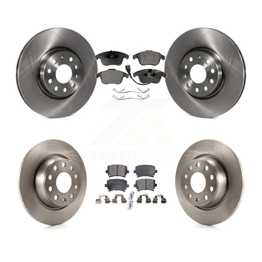 Brake Rotor And Ceramic Pad Front Rear Kit For Volkswagen Tiguan Audi Q3 Quattro