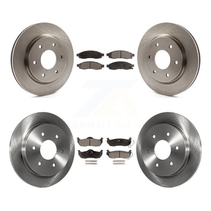 Brake Rotor And Ceramic Pad Front Rear Kit For Nissan TITAN INFINITI QX56 Armada