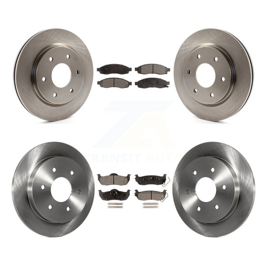 Brake Rotor And Ceramic Pad Front Rear Kit For Nissan TITAN INFINITI QX56 Armada