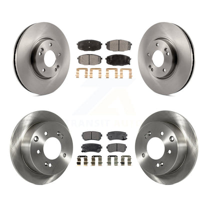 Disc Brake Rotors And Ceramic Pads Front Rear Kit For Kia Forte Koup Forte5