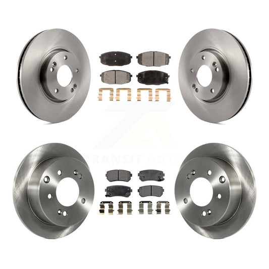 Disc Brake Rotors And Ceramic Pads Front Rear Kit For Kia Forte Koup Forte5