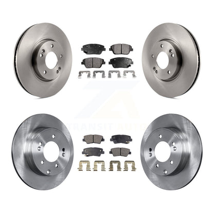 Disc Brake Rotors And Ceramic Pads Front Rear Kit For Hyundai Sonata Kia Optima