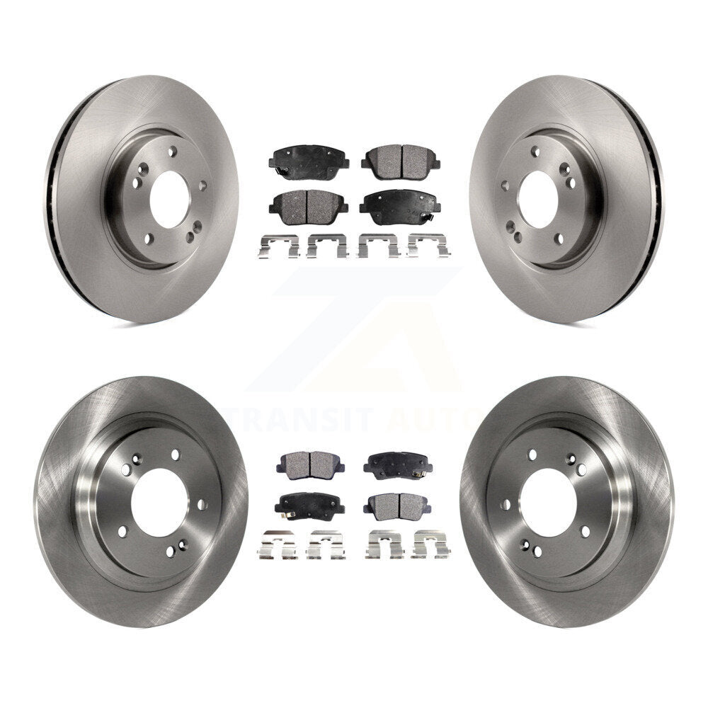 Disc Brake Rotors And Ceramic Pads Front Rear Kit For Kia Optima