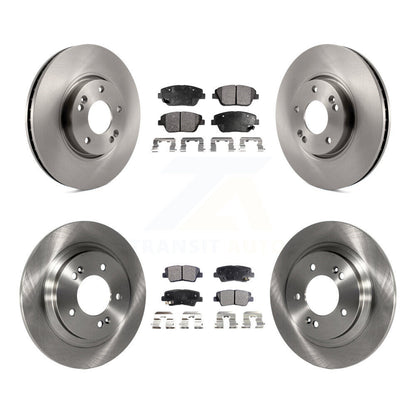 Disc Brake Rotors And Ceramic Pads Front Rear Kit For Kia Optima