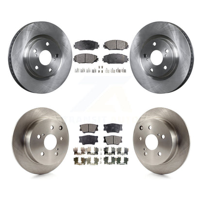 Disc Brake Rotors And Ceramic Pads Front Rear Kit For Toyota Matrix Pontiac Vibe