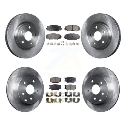 Disc Brake Rotors And Ceramic Pads Front Rear Kit For Toyota RAV4