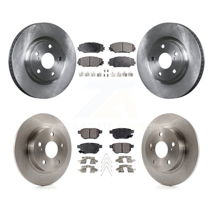 Disc Brake Rotors And Ceramic Pads Front Rear Kit For 2011-2016 Scion tC