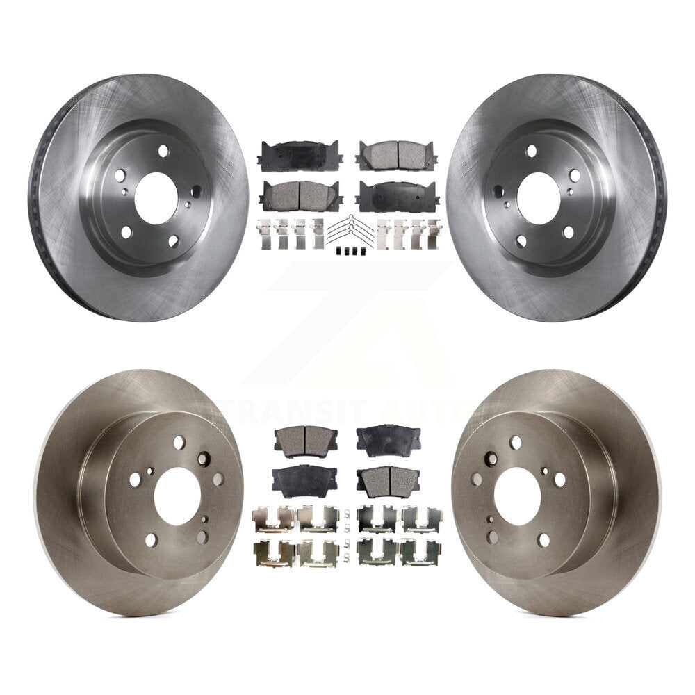 Disc Brake Rotors Ceramic Pad Front Rear Kit For Toyota Camry Lexus ES350 Avalon
