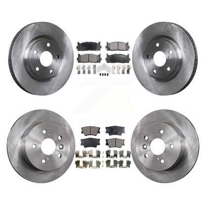 Disc Brake Rotors Ceramic Pad Front Rear Kit For Toyota Camry Lexus ES350 Avalon