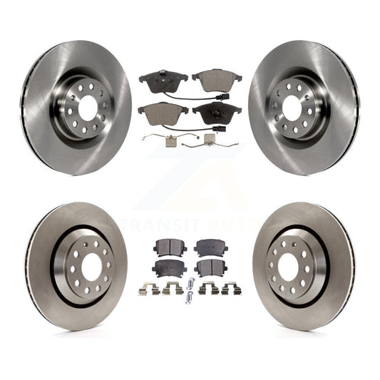 Disc Brake Rotors Ceramic Pad Front Rear Kit For Volkswagen Passat CC Golf R R32