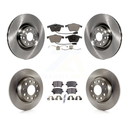 Disc Brake Rotors And Ceramic Pads Front Rear Kit For Volkswagen Passat