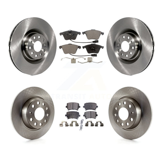 Disc Brake Rotors And Ceramic Pads Front Rear Kit For Volkswagen Passat
