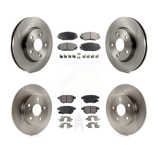 Disc Brake Rotors And Ceramic Pads Front Rear Kit For 2008-2015 Scion xB