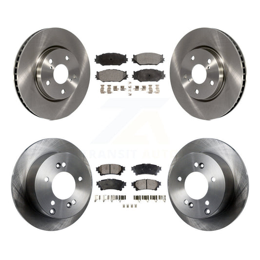 Brake Rotor & Ceramic Pad Front Rear Kit For 2014-2015 Lexus IS250 Base with RWD