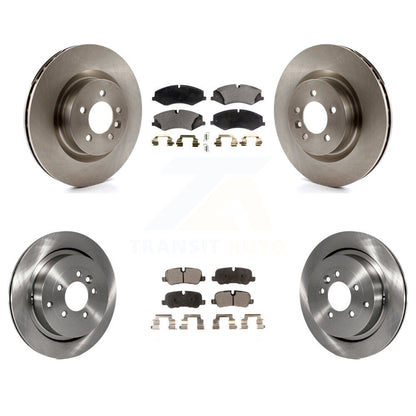 Disc Brake Rotors And Ceramic Pads Front Rear Kit For Land Rover Range Sport LR4