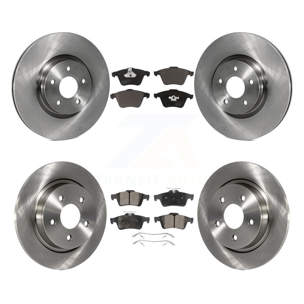 Disc Brake Rotors And Ceramic Pads Front Rear Kit For Volvo S40 V50 C70