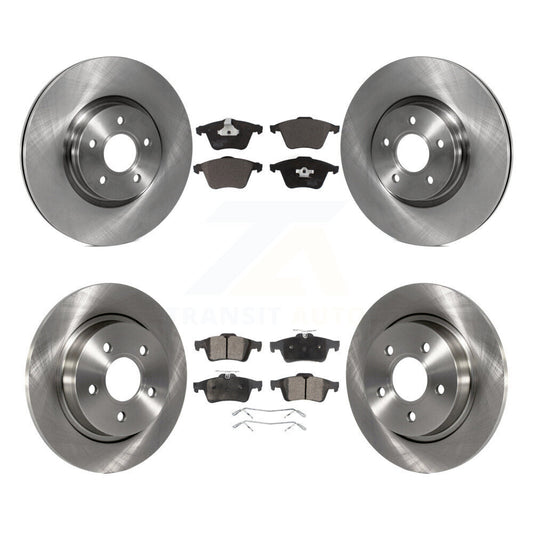 Disc Brake Rotors And Ceramic Pads Front Rear Kit For Volvo S40 V50 C70