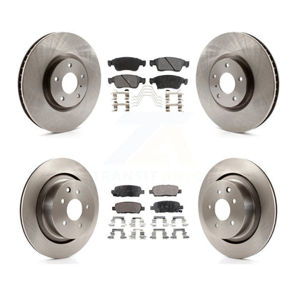 Disc Brake Rotors And Ceramic Pads Front Rear Kit For INFINITI G35 Q60