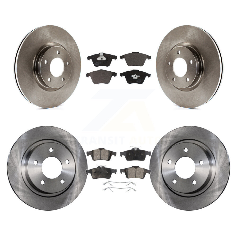 Disc Brake Rotors And Ceramic Pads Front Rear Kit For Mazda 3