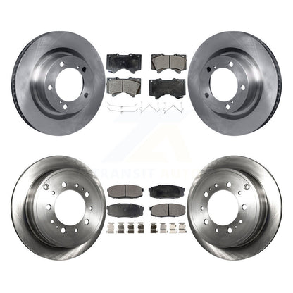 Brake Rotor And Ceramic Pad Front Rear Kit For Toyota Tundra Sequoia Lexus LX570