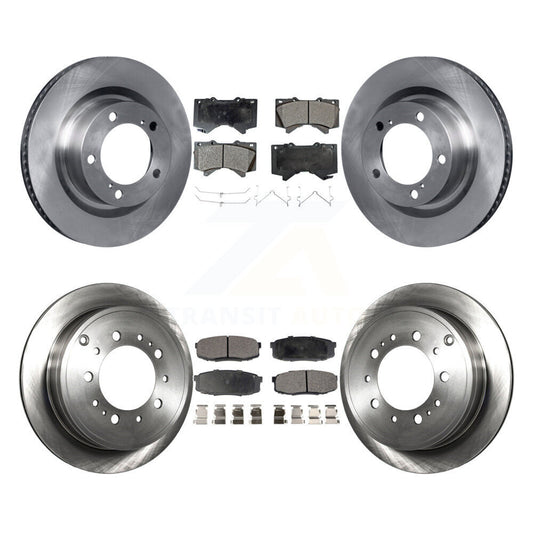 Brake Rotor And Ceramic Pad Front Rear Kit For Toyota Tundra Sequoia Lexus LX570