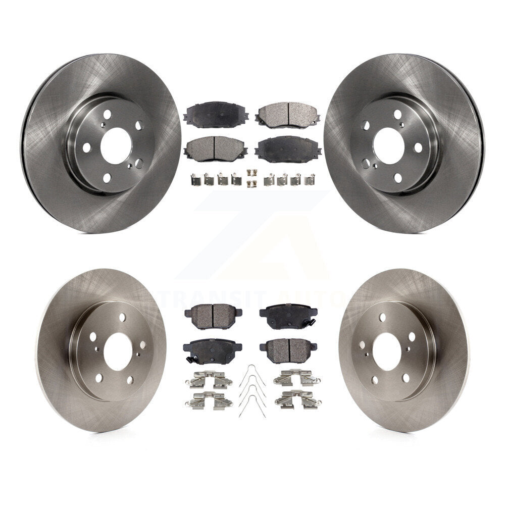 Disc Brake Rotors And Ceramic Pads Front Rear Kit For Toyota Matrix