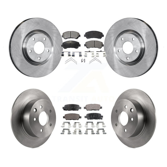 Brake Rotor & Ceramic Pad Front Rear Kit For 2007-2012 Nissan Sentra SE-R Spec V