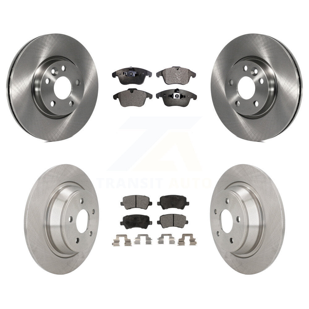 Brake Rotor And Ceramic Pad Front Rear Kit For 2012-2015 Land Rover Range Evoque
