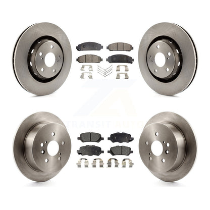 Disc Brake Rotors And Ceramic Pads Front Rear Kit For 2009-2016 Toyota Venza