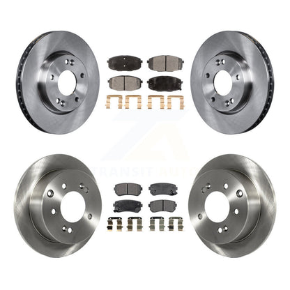 Disc Brake Rotors And Ceramic Pads Front Rear Kit For Kia Forte Koup Forte5