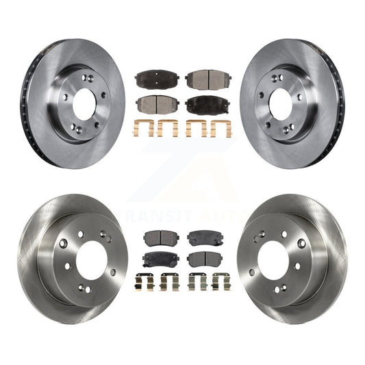 Disc Brake Rotors And Ceramic Pads Front Rear Kit For Kia Forte Koup Forte5