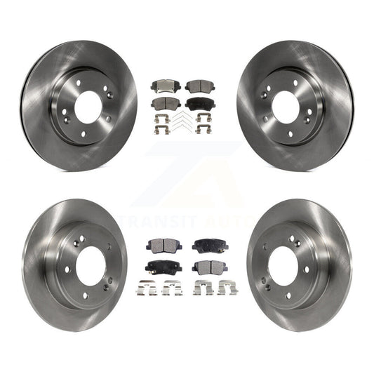 Brake Rotor & Ceramic Pad Front Rear Kit For Kia Forte Hyundai Elantra GT Forte5