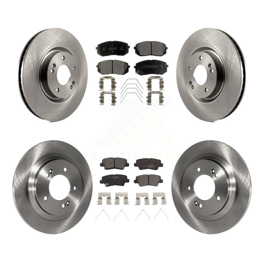 Disc Brake Rotors And Ceramic Pads Front Rear Kit For Kia Optima
