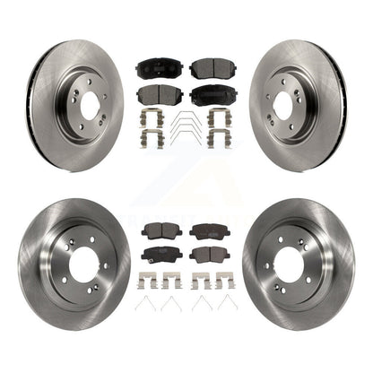 Disc Brake Rotors And Ceramic Pads Front Rear Kit For Kia Optima