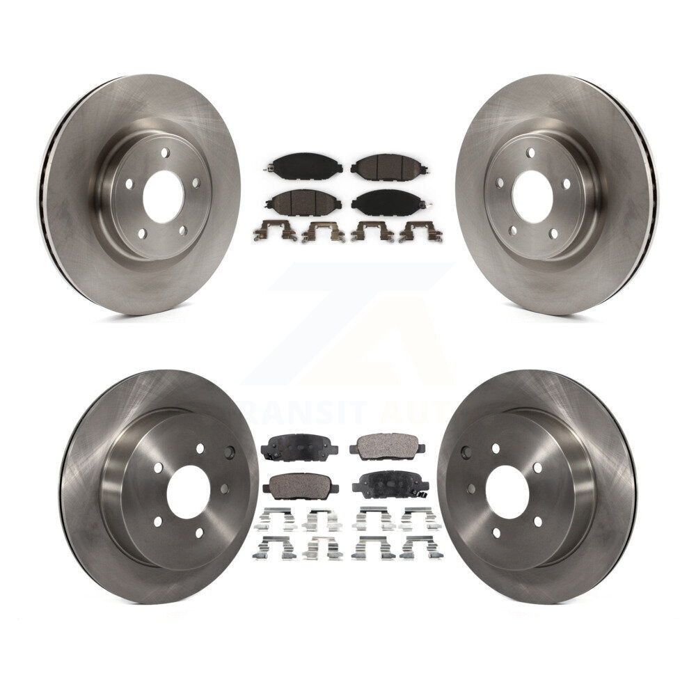 Brake Rotor And Ceramic Pad Front Rear Kit For Nissan Murano Pathfinder INFINITI