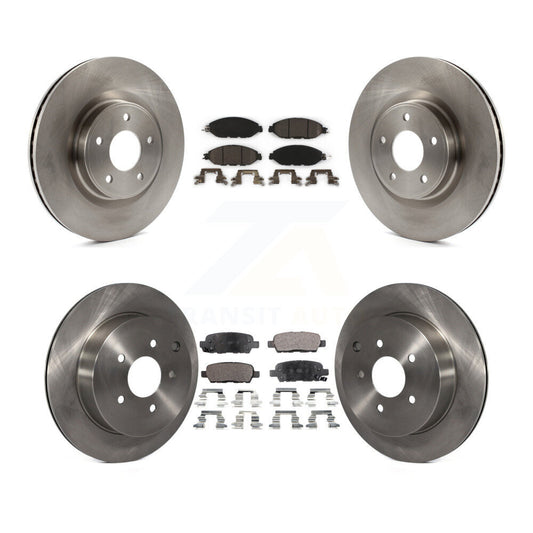 Brake Rotor And Ceramic Pad Front Rear Kit For Nissan Murano Pathfinder INFINITI