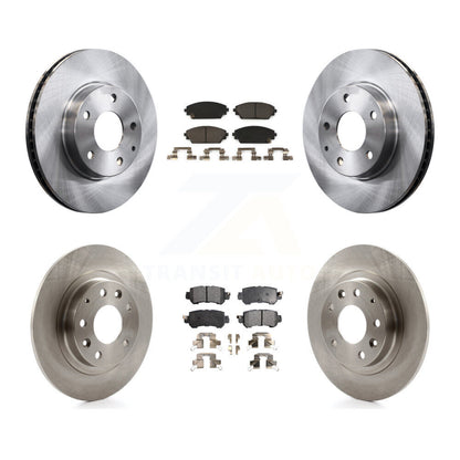 Disc Brake Rotors And Ceramic Pads Front Rear Kit For 2016-2018 Mazda CX-3 FWD