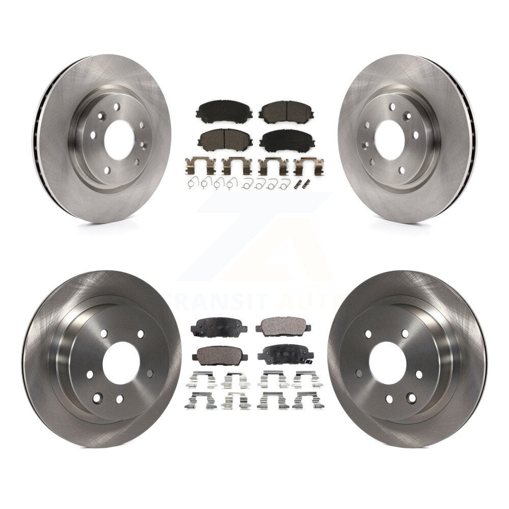 Disc Brake Rotors And Ceramic Pads Front Rear Kit For Nissan Rogue Sport Qashqai