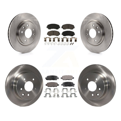 Disc Brake Rotors And Ceramic Pads Front Rear Kit For Nissan Rogue Sport Qashqai