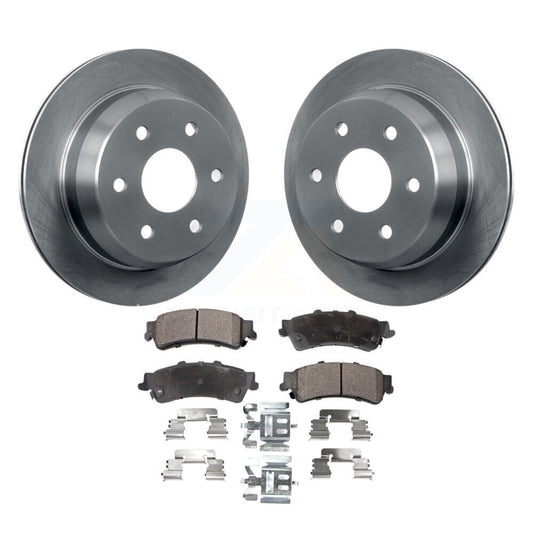 Brake Rotor Ceramic Pad Rear Kit For Chevrolet GMC Silverado 1500 Sierra Classic