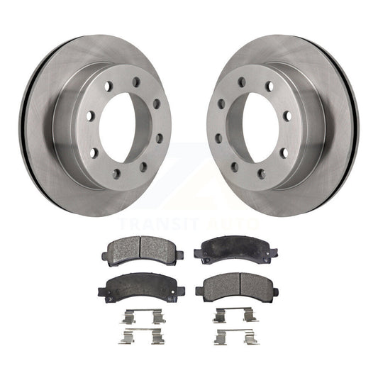 Disc Brake Rotor Ceramic Pad Rear Kit For GMC Chevrolet Savana 2500 Express 3500