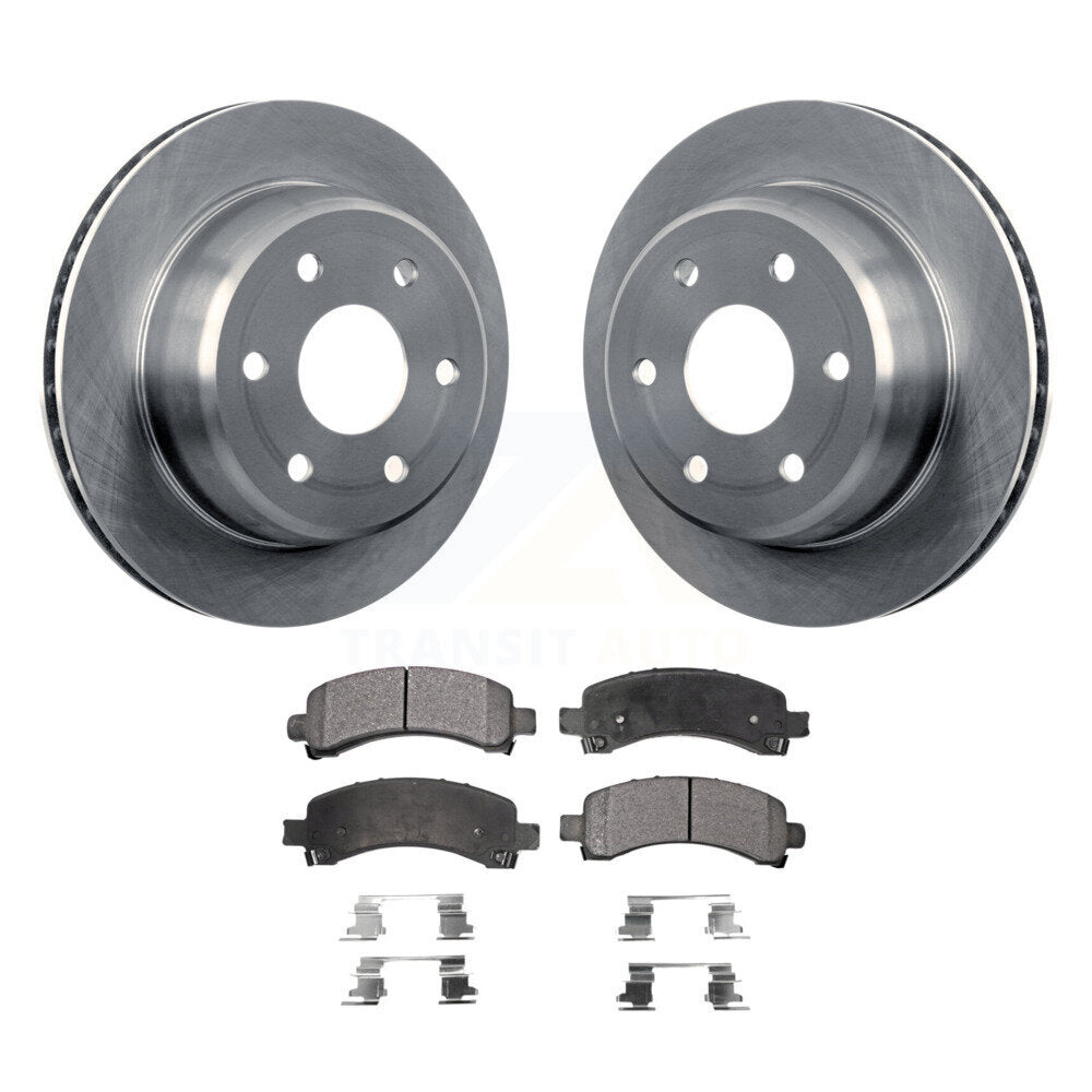 Brake Rotors Ceramic Pad Rear Kit For Chevrolet GMC Avalanche 1500 Express Yukon