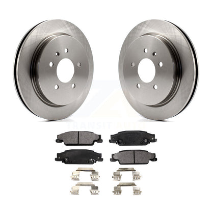 Disc Brake Rotors And Ceramic Pads Rear Kit For Cadillac CTS STS