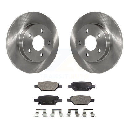 Brake Rotor & Ceramic Pad Rear Kit For Chevrolet Malibu Pontiac Cobalt G5 G6 Ion